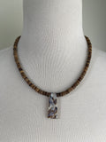 Mother of Pearl and Wood Necklace