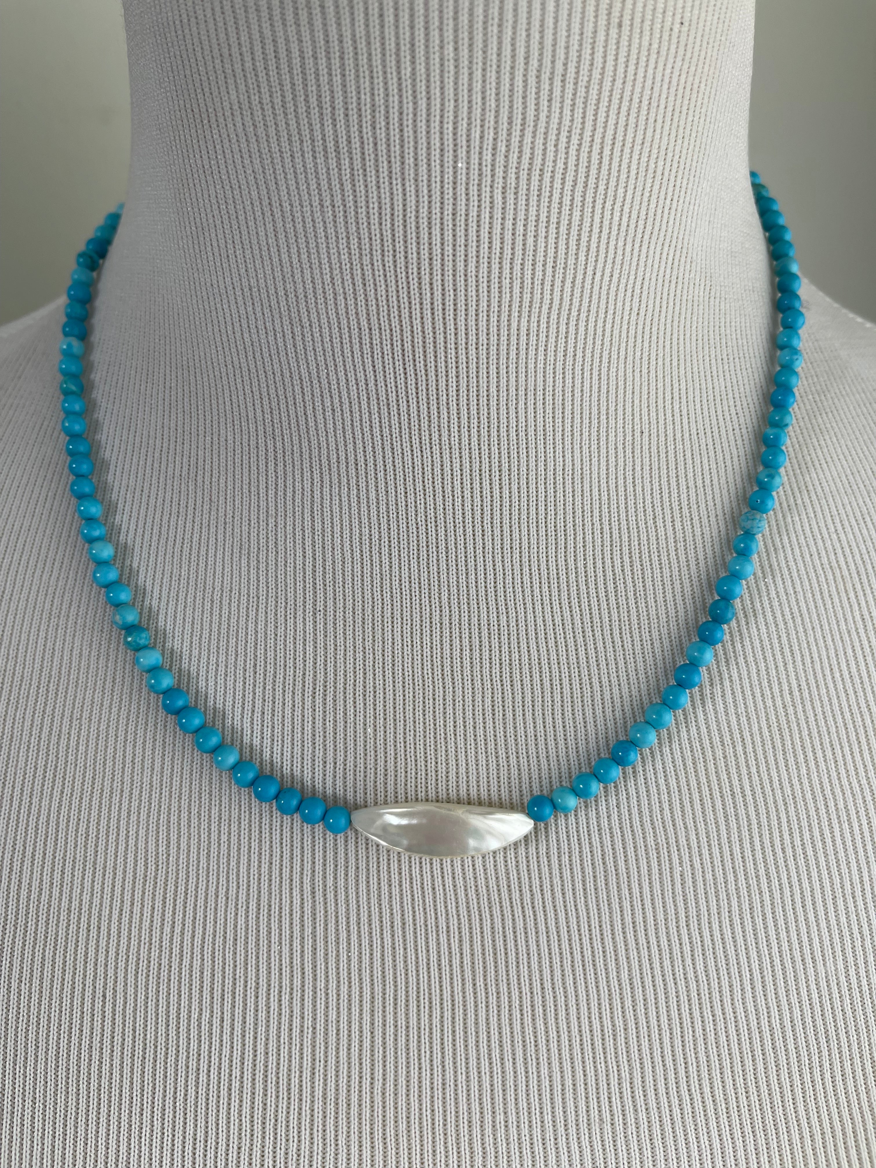 Turquoise & Mother of Pearl Necklace
