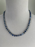 Navy Blue Gemstone Necklace