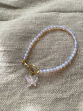 Butterfly Moonstone Charm Bracelet