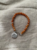 Yogi Orange Gemstone Charm Bracelet