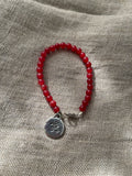 Yogi Red Semi-precious Charm Bracelet