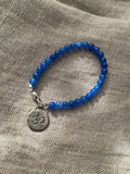 Yogi Blue Glow Charm Bracelet