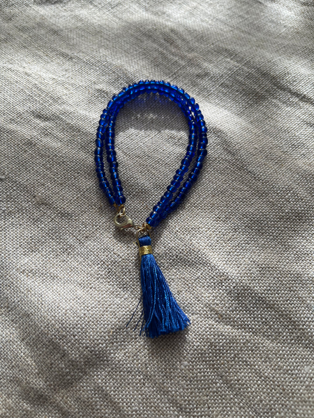 Seed Bead Tassel Bracelet