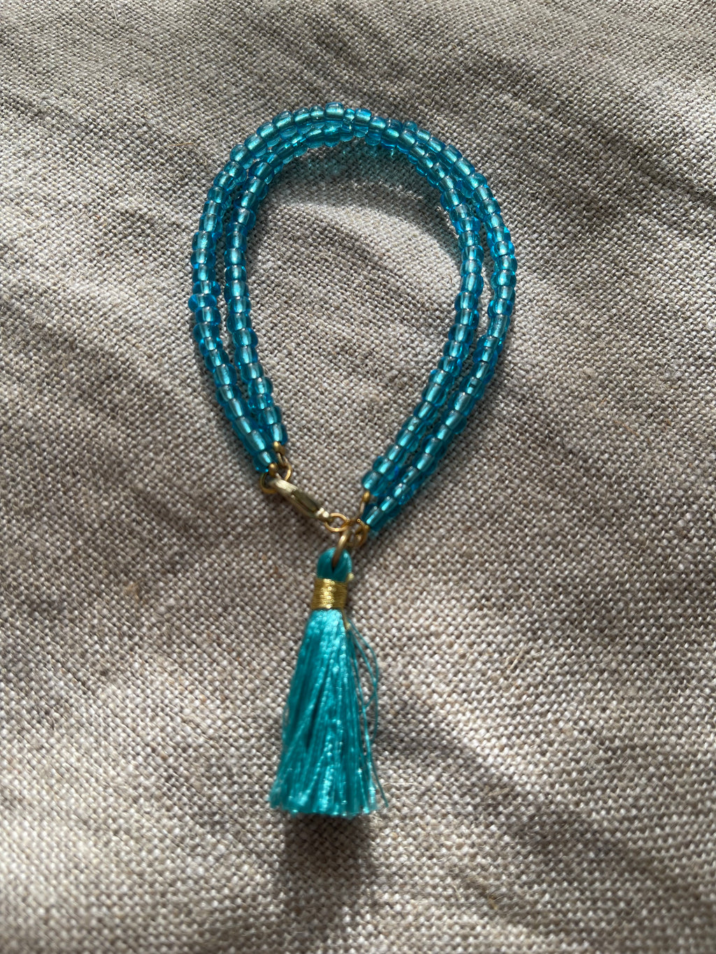 Seed Bead Tassel Bracelet
